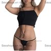 Tanga Con Moño Negra